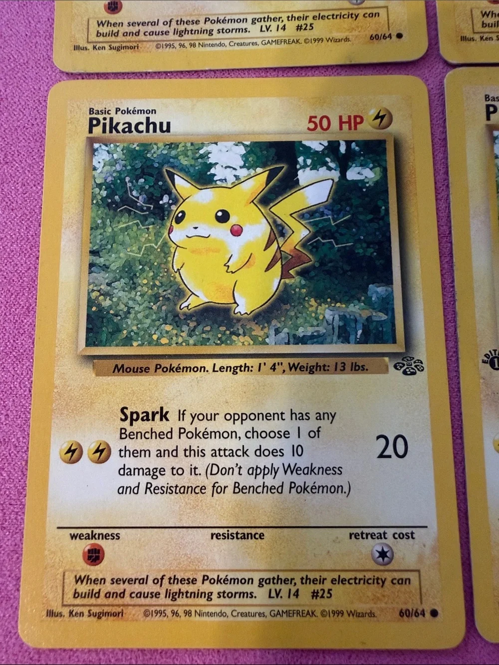 Pokemon Pikachu Trading Cards Yellow